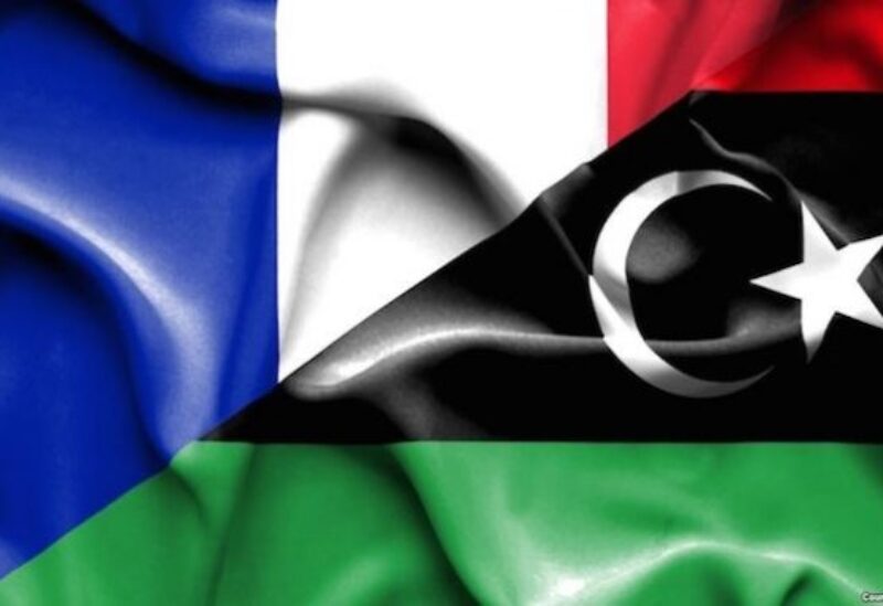 French and Libyan flags