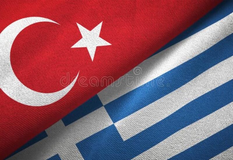 Greece and Turkey flags