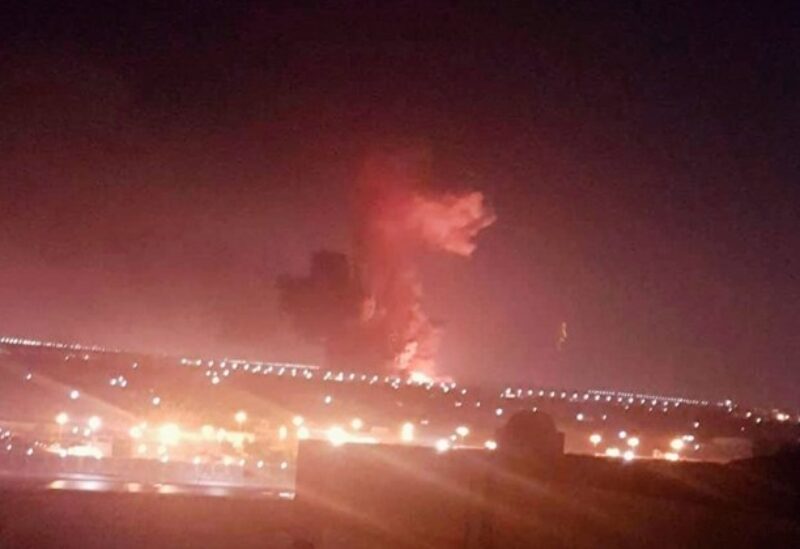 FILE PHOTO: This photo provided by Taher Amer Fathy shows an explosion at a chemicals factory in Cairo on Thursday, July 12, 2018.