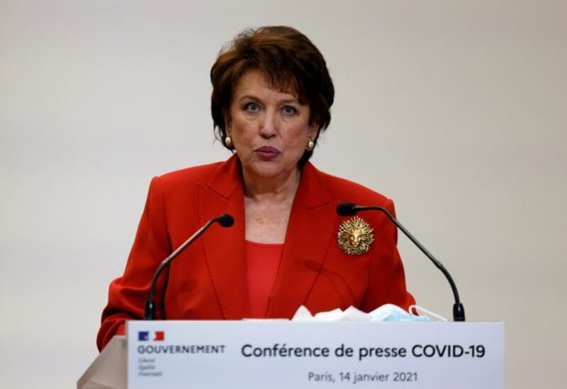 FILE PHOTO: French Culture Minister Roselyne Bachelot speaks during a press conference in Paris, France January 14, 2021, on French government's current strategy for the ongoing coronavirus disease (COVID-19) pandemic.