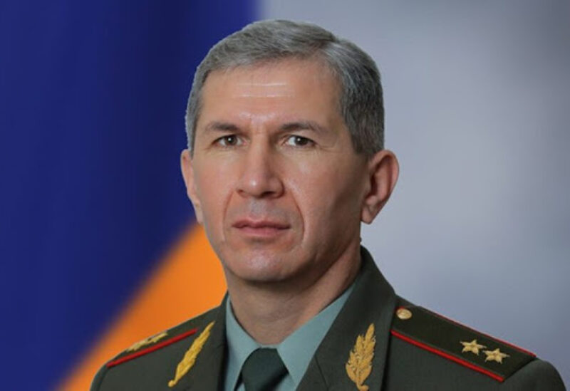 FILE PHOTO: Onik Gasparyan, head of the Armenian army’s general staff