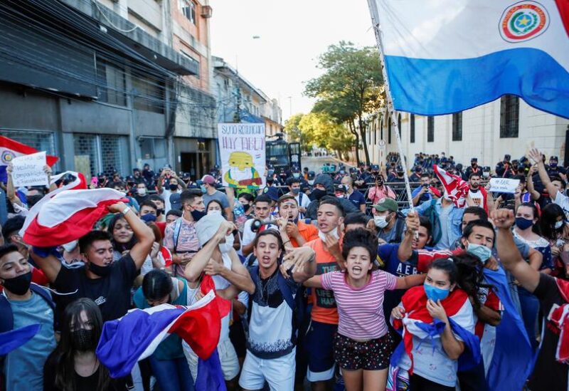 Protesters take to the streets in Paraguay