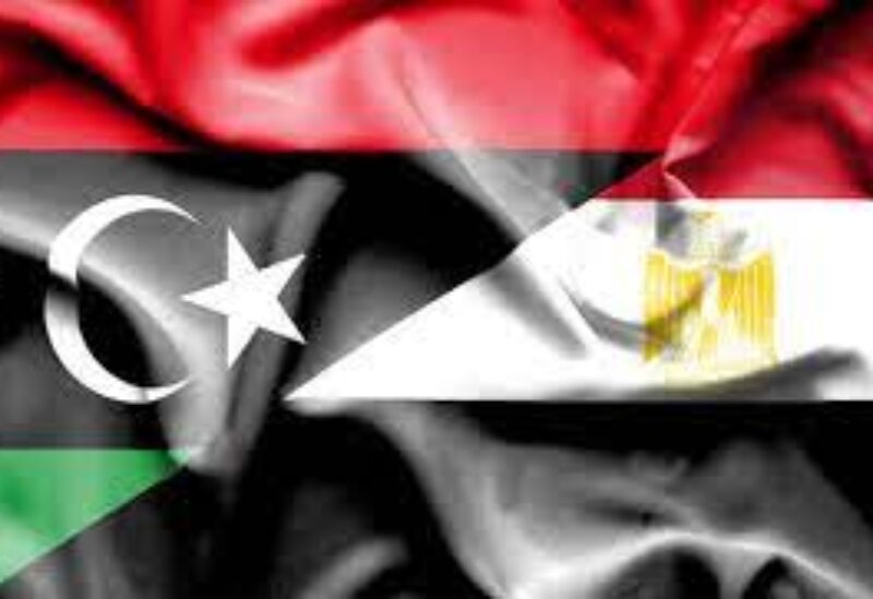 Egyptian and Libyan flags