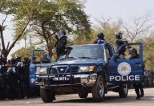 Members of Burkina Faso police