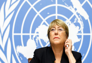 Michelle Bachelet, the United Nations High Commissioner for Human Rights