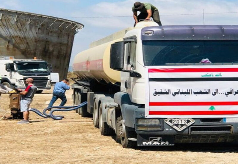 Oil truck heading from Iraq to Lebanon