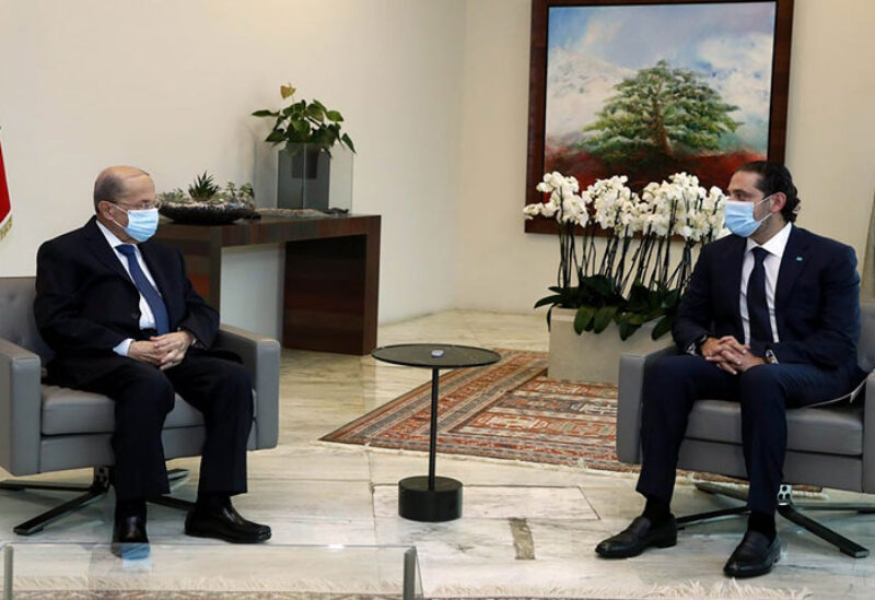President Aoun and PM designate Hariri