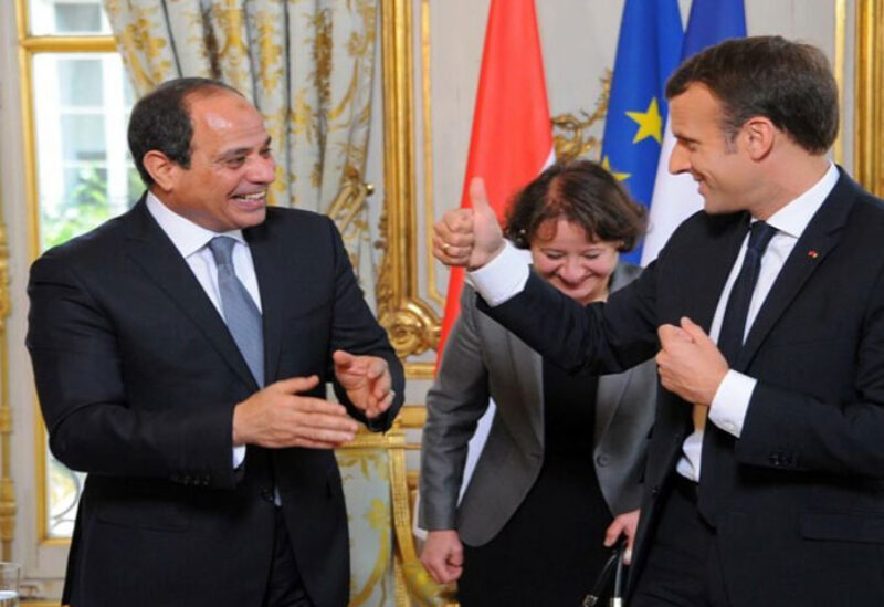 Presidents Macron and Sisi