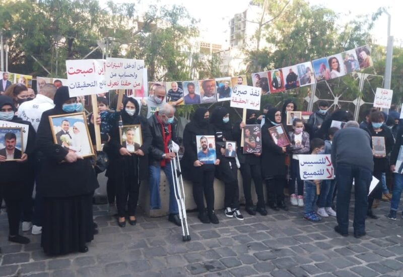 Protest stand by Beirut Port martyrs’ families