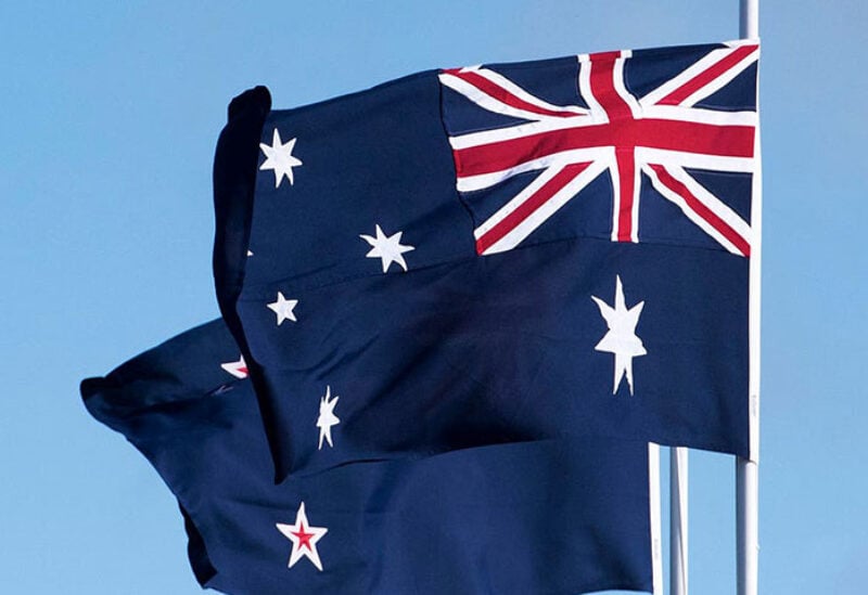 The Australian and New Zealand flags