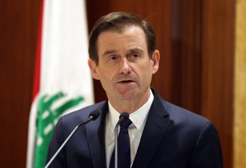 United States Under Secretary of State for Political Affairs David Hale speaks at the Grand Serail in Beirut, Monday, Jan. 14, 2019.
