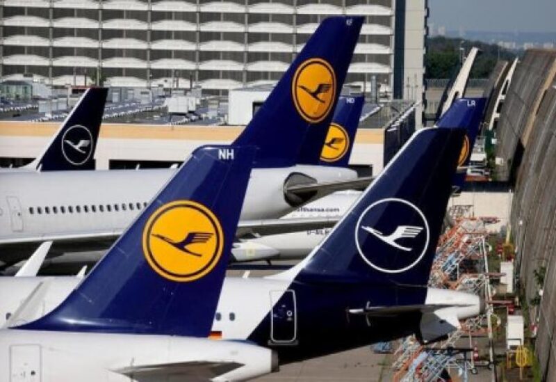 FILE PHOTO: Lufthansa planes are seen parked on the tarmac of Frankfurt Airport, Germany June 25, 2020.