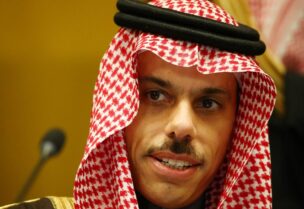 Saudi foreign minister Faisal Bin Farhan Al Saud