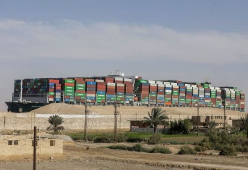 FILE PHOTO: Ship Ever Given, one of the world's largest container ships, is seen after it was fully floated in Suez Canal, Egypt March 29, 2021.