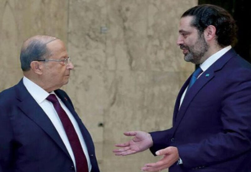 President Michel Aoun and Prime Minister designate Saad Hariri
