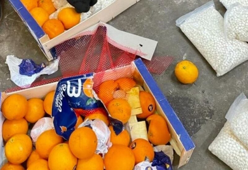 Saudi Arabia foils an attempt to smuggle more than 4.5 million captagon pills hidden in a shipment of oranges. (Twitter)
