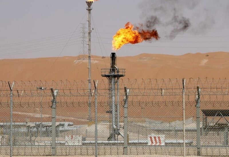 Flames are seen at the production facility of Saudi Aramco's Shaybah oilfield in the Empty Quarter. (File photo: Reuters)