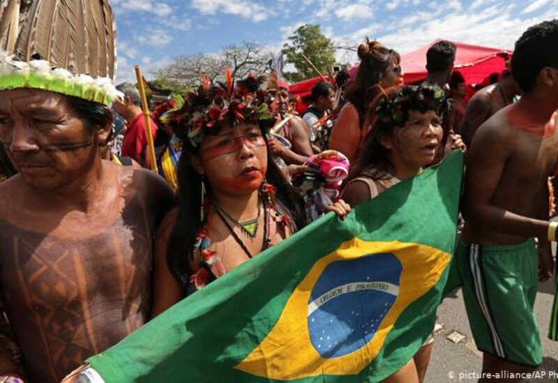 Indigenous Brazilians protest