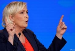 Marine Le Pen, leader of France's far-right National Rally party