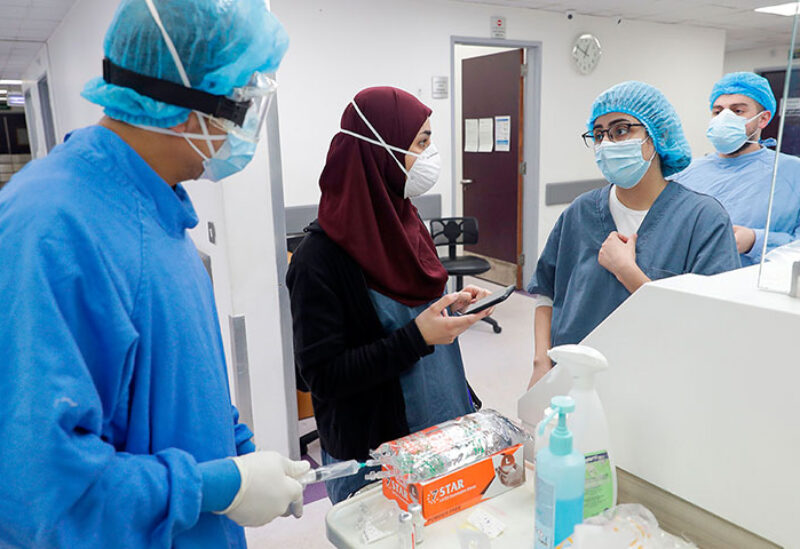 Medical staff in a Kuwait Hospital
