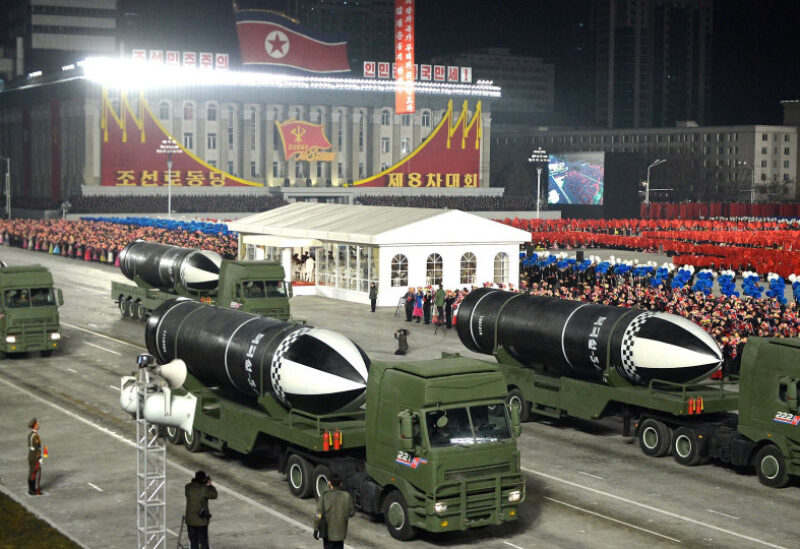 North Korea military display