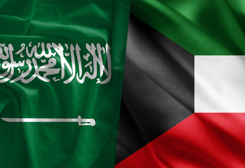 Saudi and Kuwaiti flags