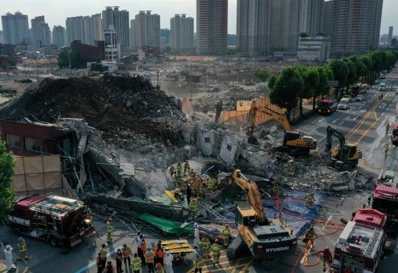 South Korea building collapse