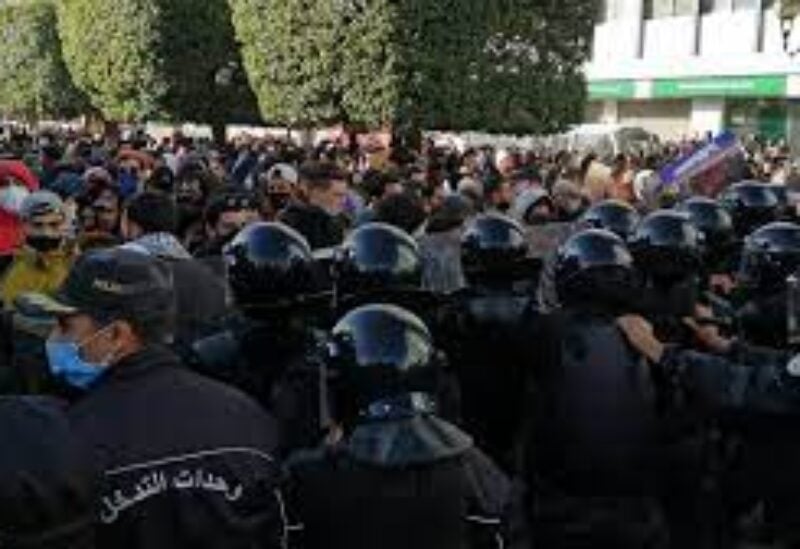 Tunisia anti police protest
