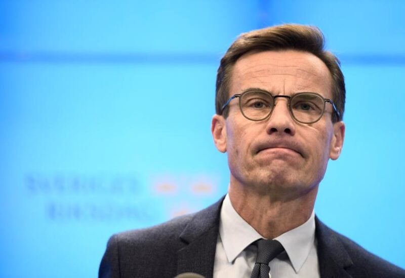 Ulf Kristersson, leader of Sweden's Moderate Party, announces at a news conference, after his meeting with the Speaker of the Parliament that his attempt to form a government failed, in Stockholm, Sweden October, 14 2018. TT News Agency/Henrik Montgomery via REUTERS
