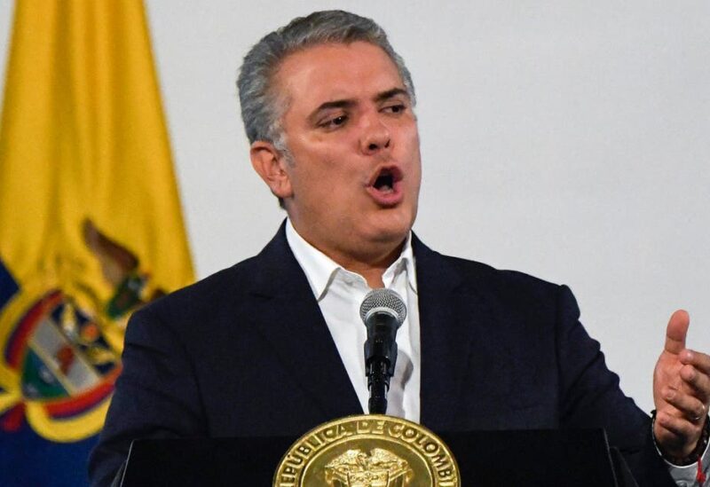 Colombia's Ivan Duque on November 24 after meeting mayors, 2019. (AFP)
