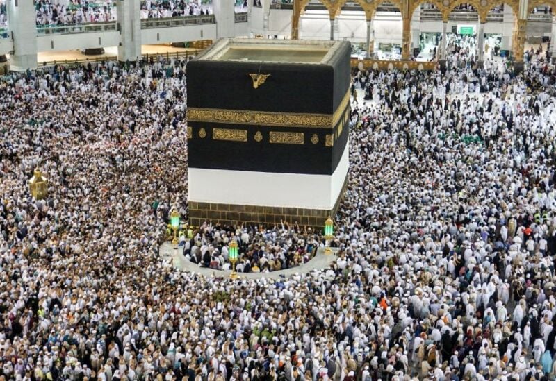 Muslims pray at the Grand Mosque during the annual Hajj pilgrimage, in their holy city of Mecca, Saudi Arabia