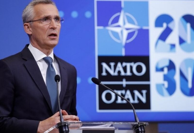 NATO Secretary-General Jens Stoltenberg gives a news conference ahead of video conference with foreign and defense ministers, at the Alliance's headquarters in Brussels, Belgium May 31, 2021. REUTERS