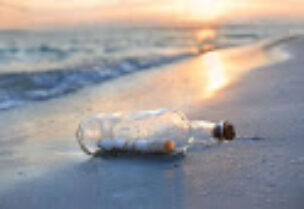 message in a bottle, symbolic