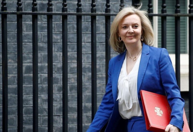 Britain’s Secretary of State of International Trade and Minister for Women and Equalities Liz Truss is seen outside Downing Street London, Britain March 17, 2020. (Reuters)