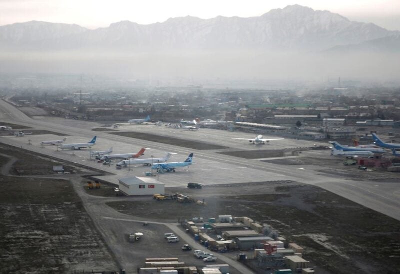 An aerial view of the Hamid Karzai International Airport in Kabul, previously known as Kabul International Airport, in Afghanistan, February 11, 2016. (Reuters)