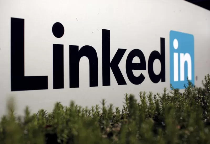 The logo for LinkedIn Corporation is shown in Mountain View, California, U.S. February 6, 2013. REUTERS/Robert Galbraith//File Photo
