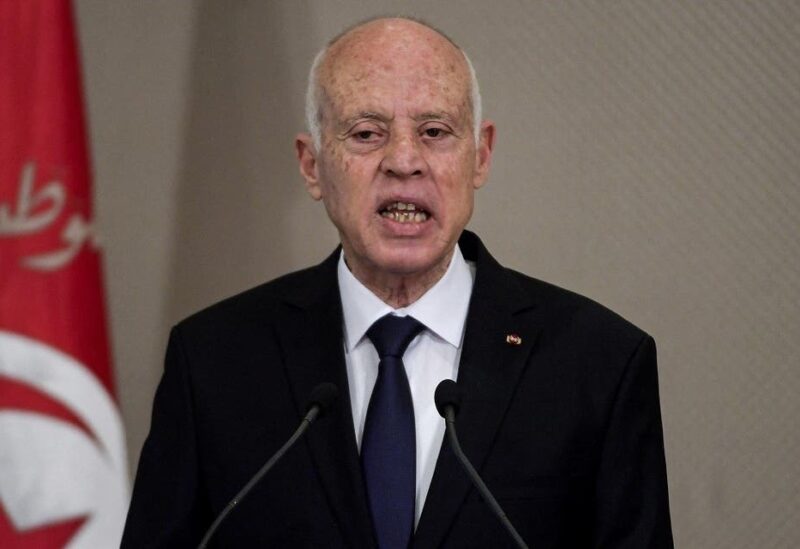 Tunisia’s President Kais Saied speaks during the new government swearing-in ceremony at Carthage Palace on the eastern outskirts of the capital Tunis on September 2, 2020. (File photo: AFP)