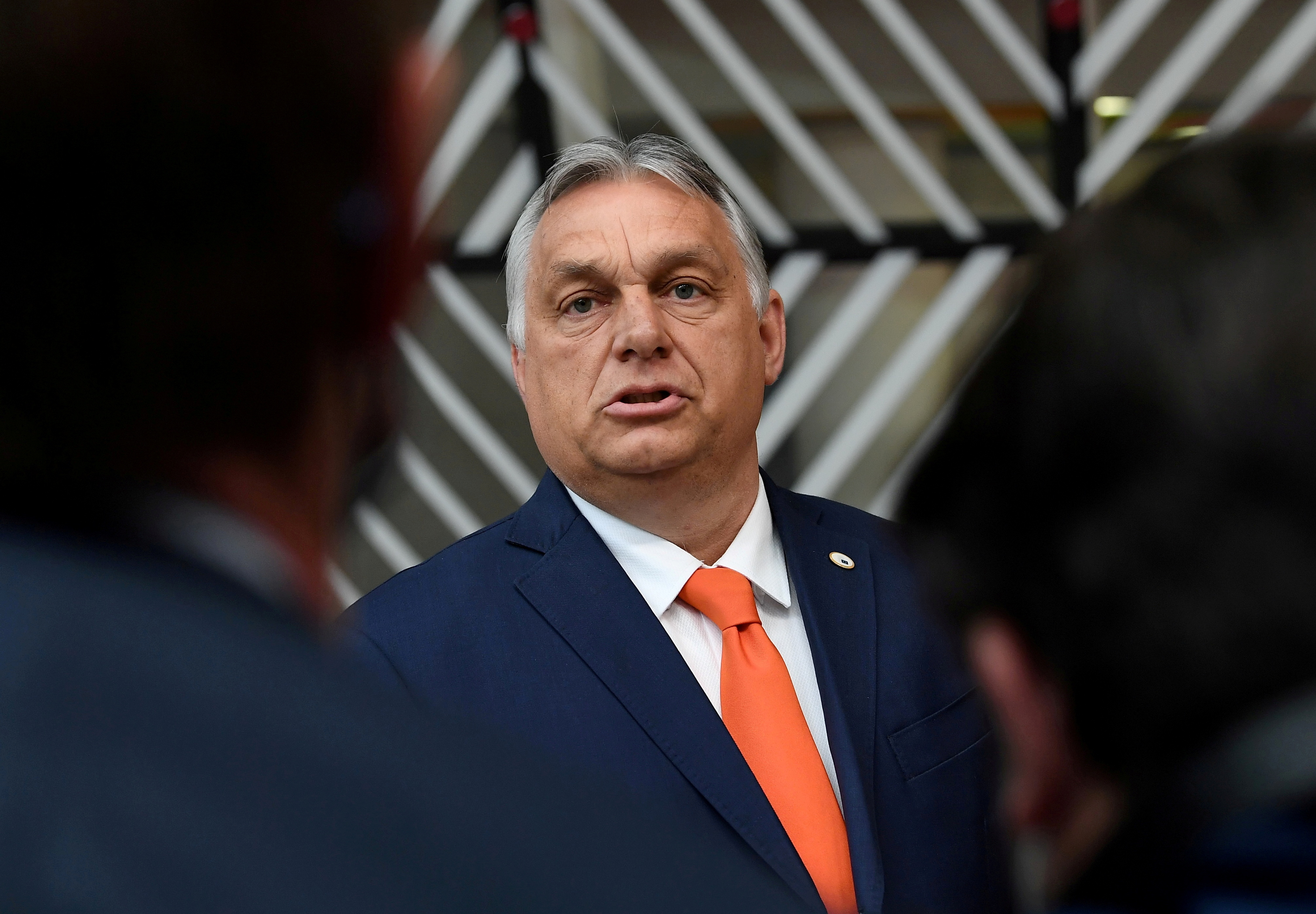 Hungary's Prime Minister Viktor Orban in Brussels