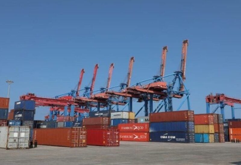 Container terminal at Beirut Port