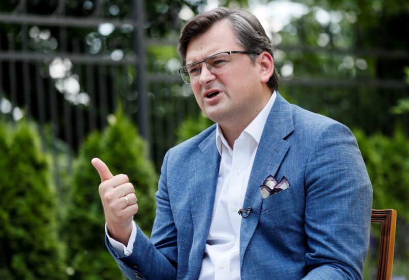 Ukrainian Foreign Minister Dmytro Kuleba speaks during an interview in Kyiv, Ukraine, June 17, 2021. REUTERS/Gleb Garanich/File Photo