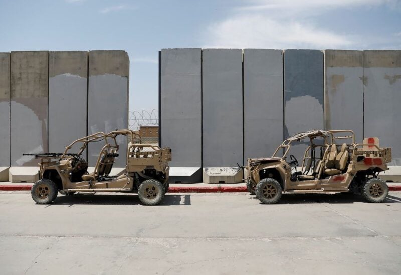 Infantry Squad vehicles are seen in Bagram U.S. air base, after American troops vacated it, in Parwan province, Afghanistan July 5, 2021. REUTERS/Mohammad Ismail