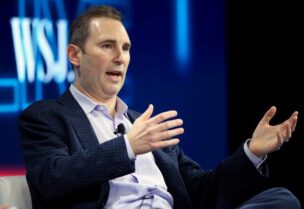 Andy Jassy, CEO Amazon Web Services, speaks at the WSJD Live conference in Laguna Beach, California, U.S., October 25, 2016. REUTERS/Mike Blake/File Photo