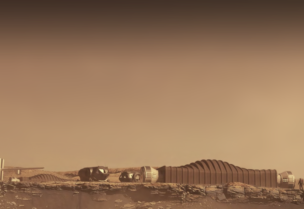 Mars Dune Alpha Conceptual Render: Visualization on Mars. (Photo Credit: ICON via Nasa.gov)