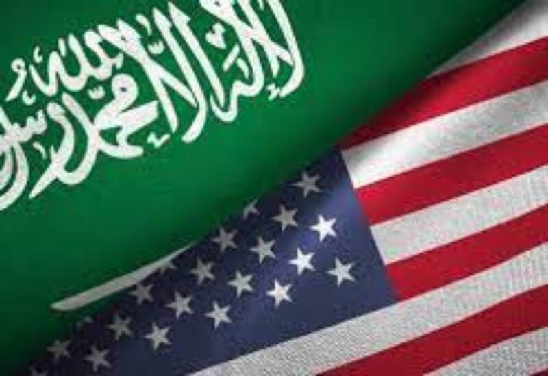 American and Saudi flags