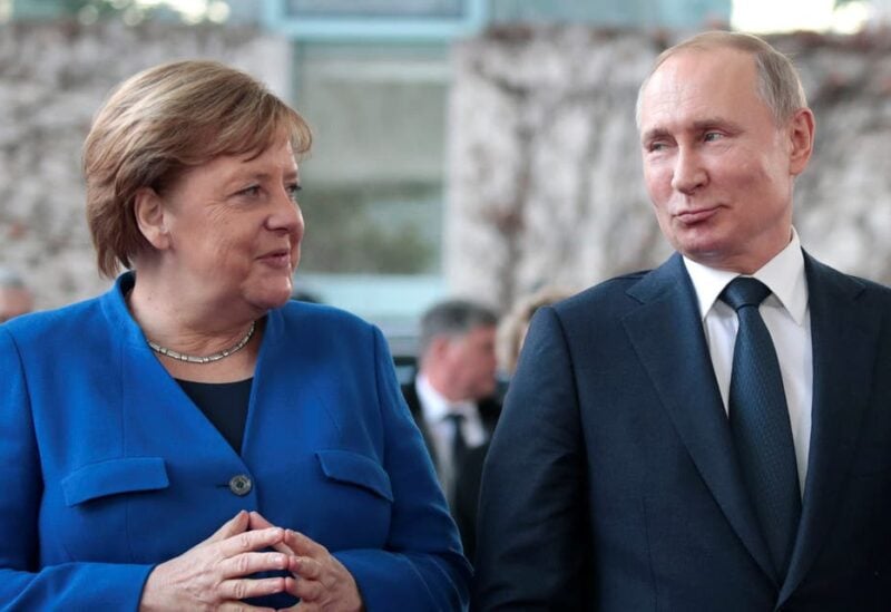 Russian President Vladimir Putin and German Chancellor Angela Merkel