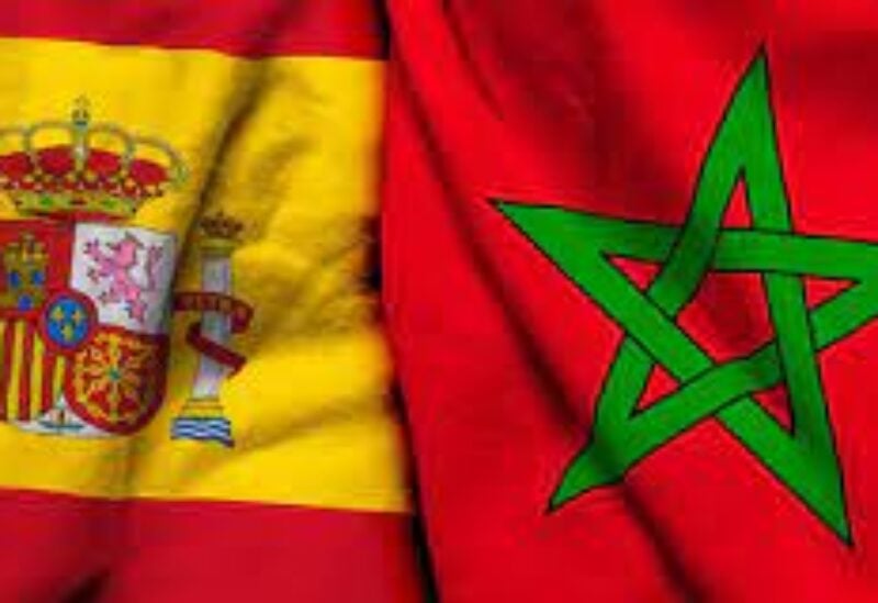 Spanish and Moroccan flags