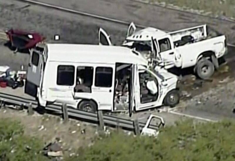 Texas van crash