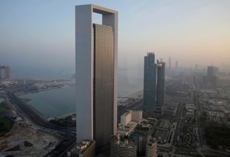 File photo of a sunrise over the Abu Dhabi skyline, United Arab Emirates, Monday, Nov. 7, 2016. (AP)