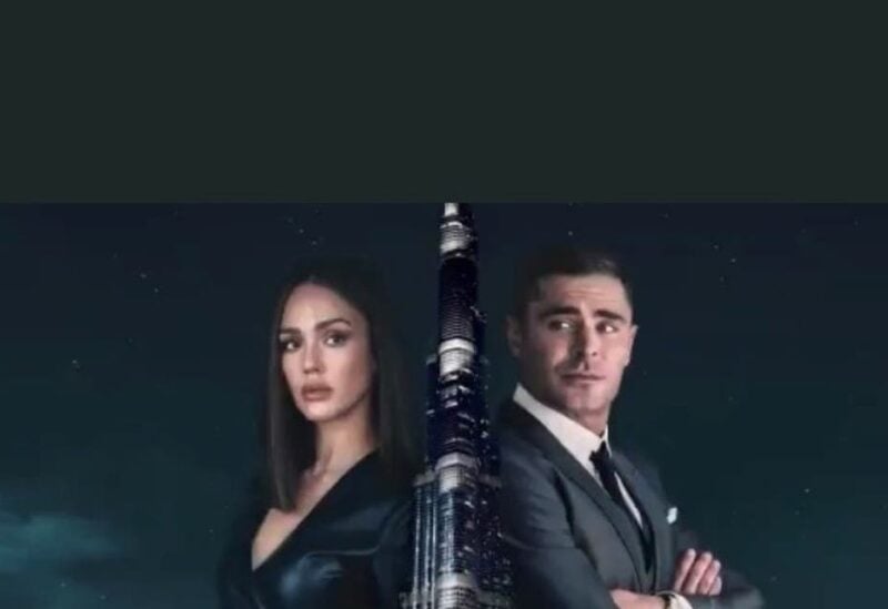 US actors Zac Efron, who has starred in films including Baywatch and the Greatest Showman, and Jessica Alba, of the Famous Four franchise, front up a short spoof action film for Dubai Tourism. (Twitter)
