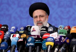 Ebrahim Raisi, who assumed office as Iran's president, speaks during a news conference in Tehran, Iran June 21, 2021. (Reuters)